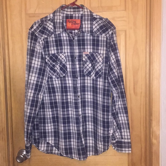 rolling papers Other - Plaid men’s button down shirt